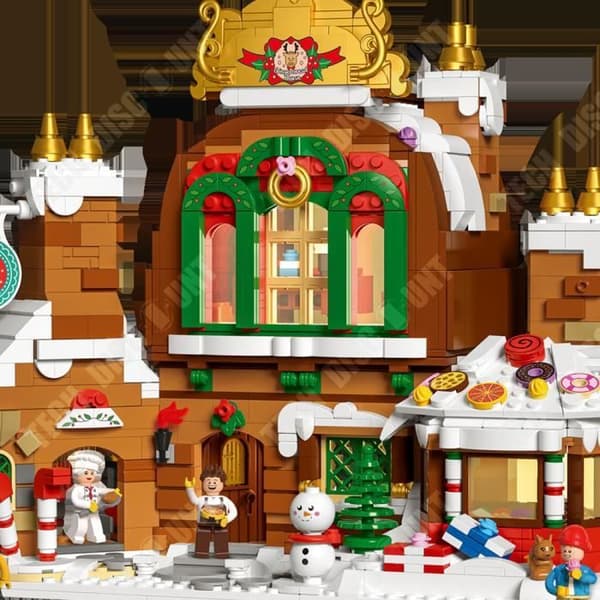 TD® MINI3.6 DZ6025 Jul pepparkakshus byggstenar Monterade leksaker för barn Julklapp