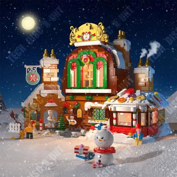 TD® MINI3.6 DZ6025 Jul pepparkakshus byggstenar Monterade leksaker för barn Julklapp