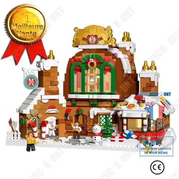 TD® MINI3.6 DZ6025 Jul pepparkakshus byggstenar Monterade leksaker för barn Julklapp