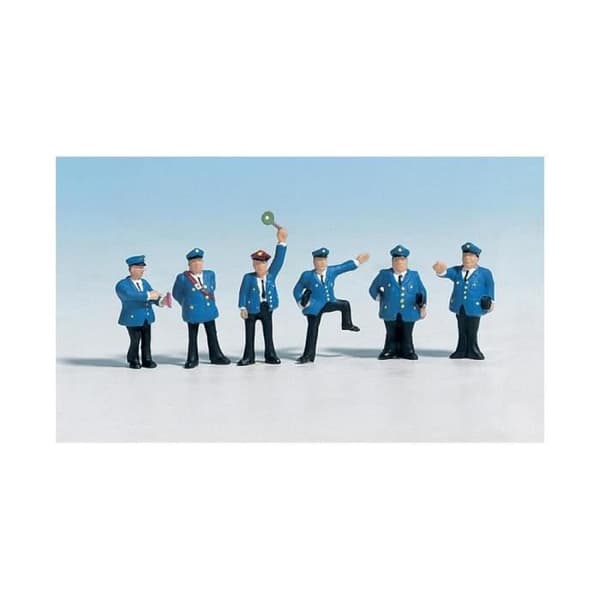 Järnvägspersonalsfigurer - NOCH - 6 målade figurer - H0