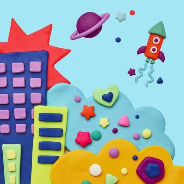Play-Doh Set med 36 84g burkar modellera, flera färger, 24 månader och äldre