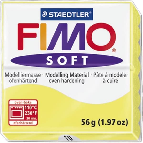 STAEDTLER Fimo Soft modellera för bränning 56 g citron