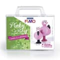 Miniatyrbild 2 av 2: Coffret med polymerlera Min första figur - Pinky och Rosy flamingorna