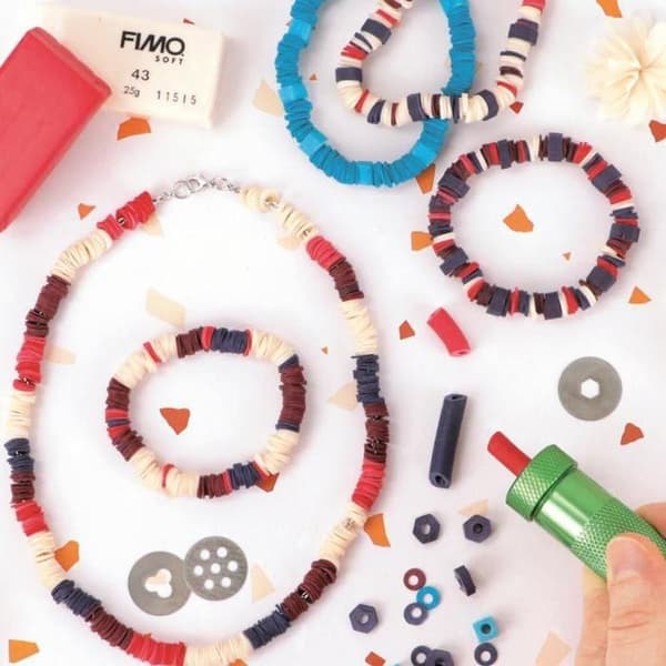 Fimo pärlsats + smyckesspruta