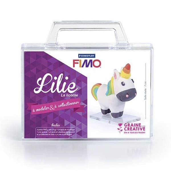 Coffret polymerlera Min första figur - Lilie enhörning