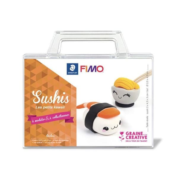 Coffret för kawaii sushi av polymerlera