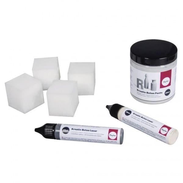 Betongeffektpasta kit - RAYHER - Förvandla dina föremål till en industriell look - Grå