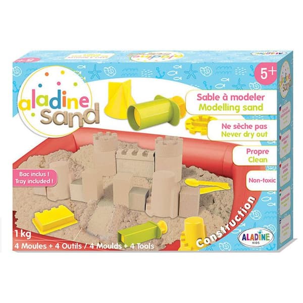 Creative kit - ALADINE - Magic Sand - Castle - 1 kg - naturlig