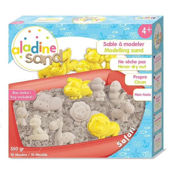 Modelleringssandset - Safaridjur - 550 g