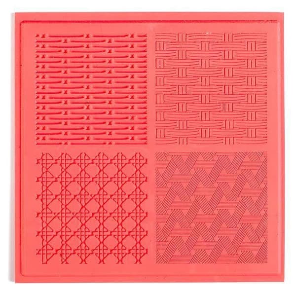 Texturplatta - Kreativ frö - Texturmatta för Fimo - 9x9 cm - 1 styck - Blandade färger