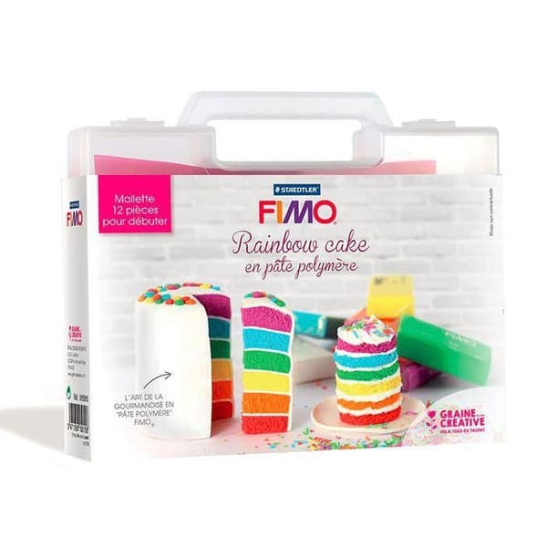 Mallette - Fimo - Regnbåge Tårta - Färg: {couleur} - Typ: Mallette - Kreativitet