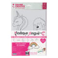 Miniatyrbild 1 av 2: Skapande kit - Kawaii - Galen plast - 6 modeller - 2 ark - 6 stift
