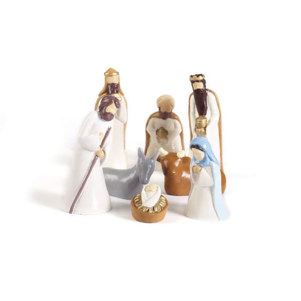 Latexform för gjutgods - Julkrubba - 2,5 till 6,5 cm - 8 st - KREATIVA FRÖN