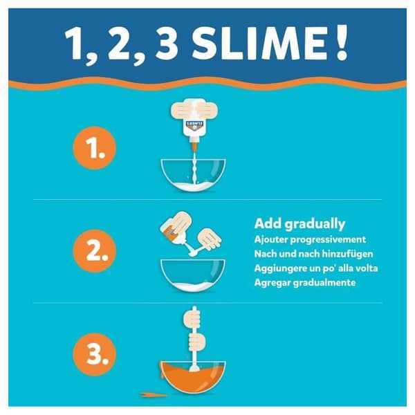 ELMERS Glitter Slime Maker Kit, 2 flaskor med glittrig lim på 177 ml, 2 flaskor med magisk vätska på 68 ml