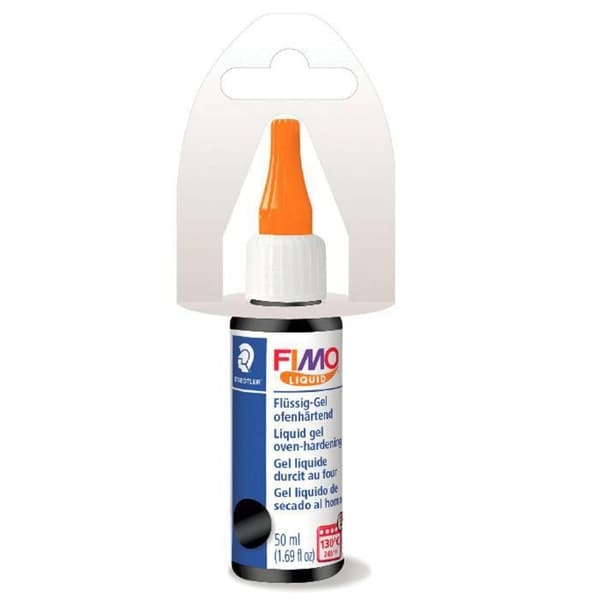 Flytande Fimo - FIMO - Svart - 50ml - Ugnshärdande gel - För skapelser av polymerlera