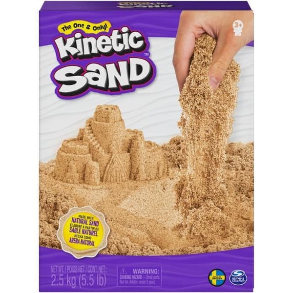 Kreativ leksak - AMIGO - Kinetisk sand 2,5 kg naturlig brun - För barn från 3 år och uppåt