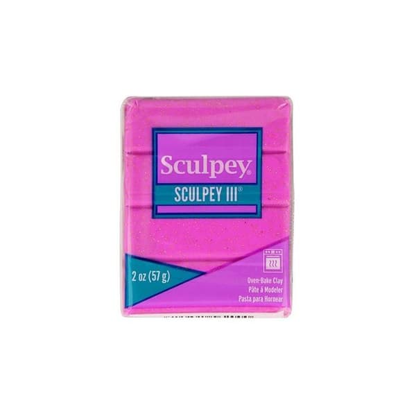 Sculpey polymerlera 57 g - lila glitter