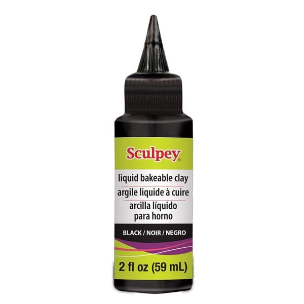 Flytande lera Sculpey - Svart 59 ml
