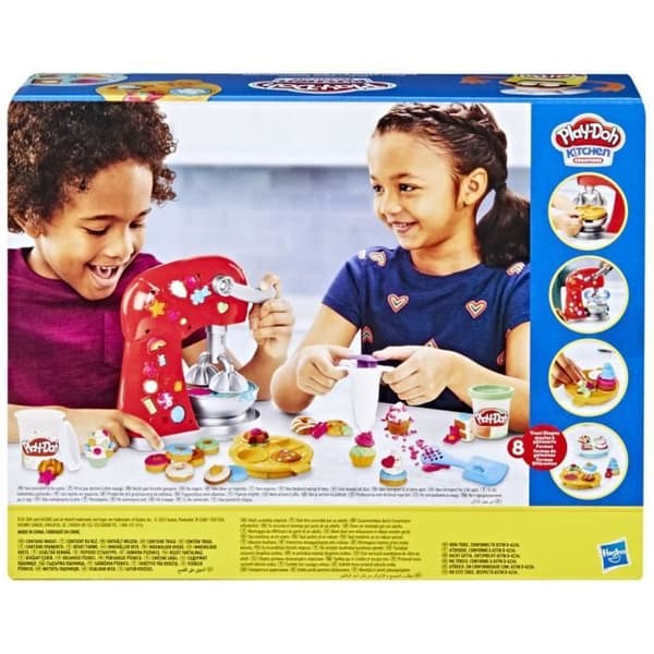 Play-Doh Kitchen Creations, konditor, modelleringspasta leksak med faktiska kökstillbehör