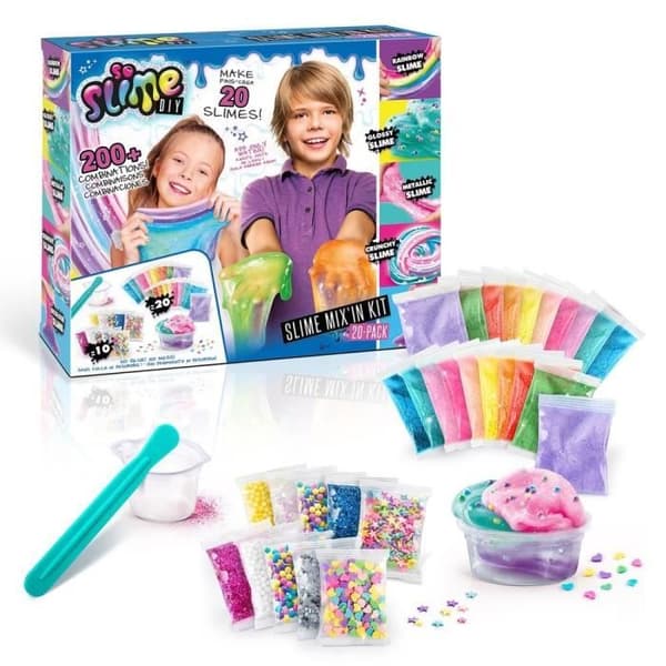 Tillverkningssats med 20 Slimes - CANAL TOYS - Lila - För barn från 6 år och uppåt