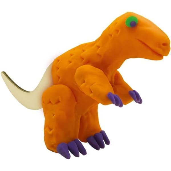 Modelleringspasta - Trä dinosaurier skelett