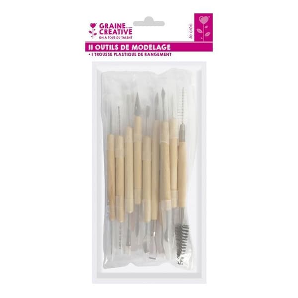 Modelleringstillbehör - DTM LOISIRS CREatif - Set 11 - Plastverktyg - För polymerlera - Blandat