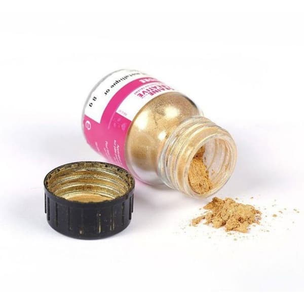 Guldmetallic effektpulver för polymerlera 16 g