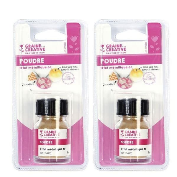 Guldmetallic effektpulver för polymerlera 16 g