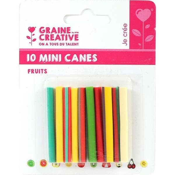 20 mini polymer lerrör att skiva 5 x 0,5 cm - Frukter