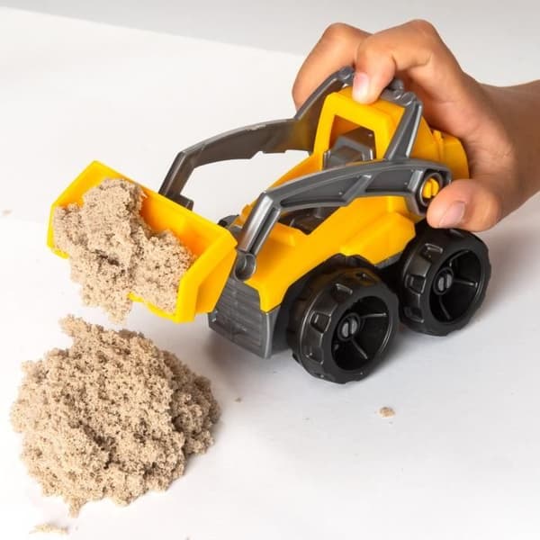 Kinetic Sand Construction Box - KINETIC SAND - Gräv och riv med 454 g naturlig sand
