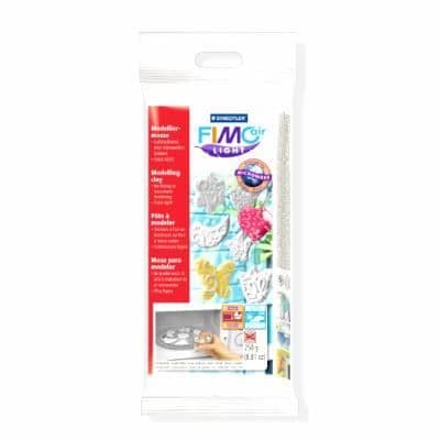 Modelllera - Staedtler - Fimo Air Light - Vit - För masker och stora figurer - Lämplig för formar