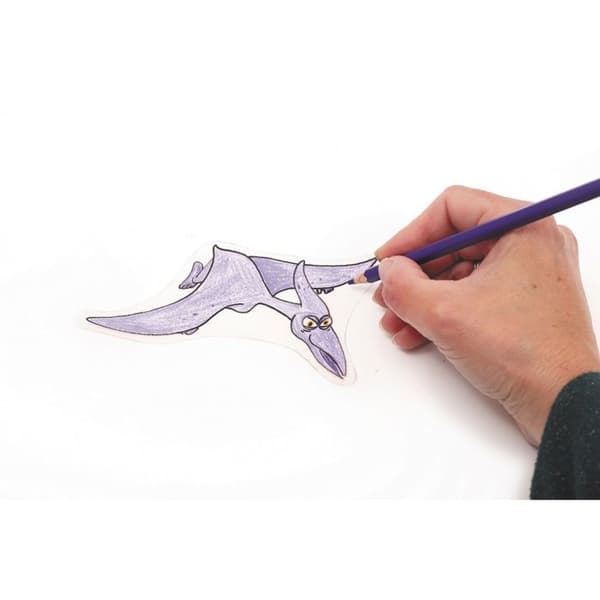 Plastikset galet - Dinosaurier - För Barn - 2 ark - 3 nyckelringar
