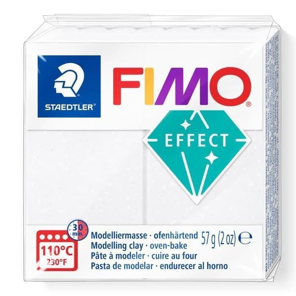 FIMO-effekt Galaxy Vit modelllera - FIMO - 57g - Glittereffekter - Smycken - Inredning