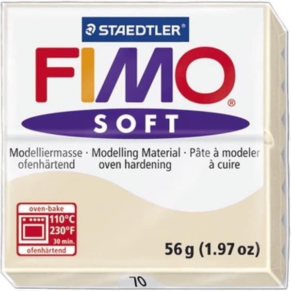 Fimo Soft Sahara modelllera - STAEDTLER - 56g block - Ugnshärdning