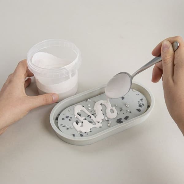 Kit för modellering - Rayher - Kreativt set Raysin underlägg Terrazzo - 7 delar