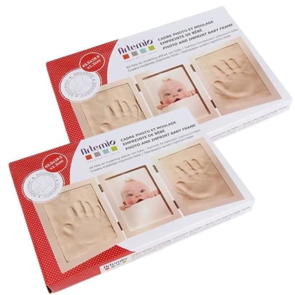 Baby handprint casting kit - Photo frame included