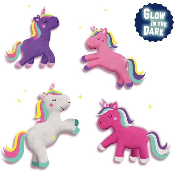 Unicorn modellering lera 4x90 g - SES CREATIVE - Speciellt designad för att skapa magnifika enhörningar.