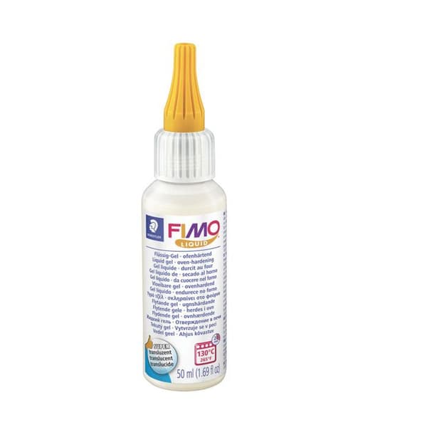 Polymerpasta - FIMO - Transparent vätska 50ml - Flexibel - Genomskinlig - Multifunktionell