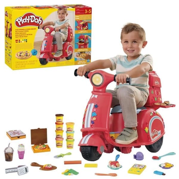 Play-Doh My Pizza Scooter, DIY-modelleringsdegleksaker för barn