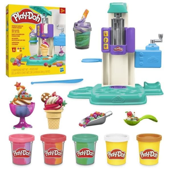 Play-Doh My Rainbow Glassset med modelleringsdeg