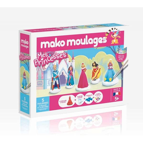 My Princesses gjutsats - MAKO MOULAGES - 5 formar - Pärlemorfärgad och glittrig färg