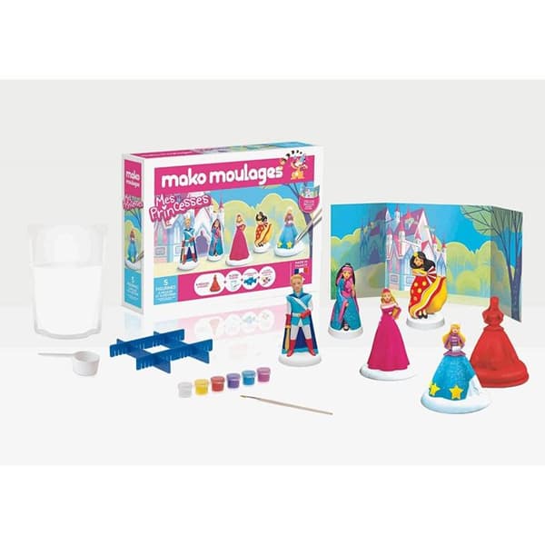 My Princesses gjutsats - MAKO MOULAGES - 5 formar - Pärlemorfärgad och glittrig färg