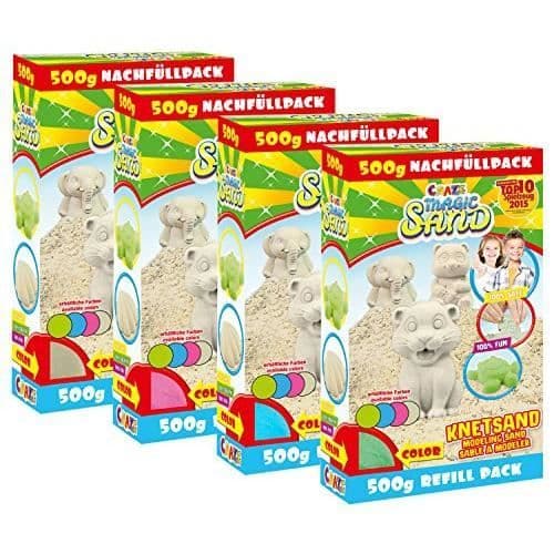 Magic Sand - CRAZE - 59761 - 500g - 4 färger - Blandat