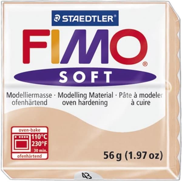 Fimo Mjuk modelllera att laga mat - STAEDTLER - Block 56 g kött - Mjuk och lätt att arbeta med