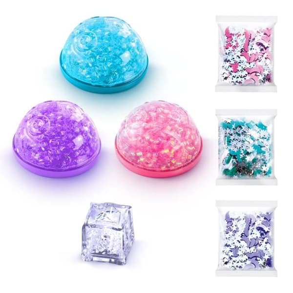 Paket med 3 Luminous Cosmic Slime - So Slime - SSC 213 - Canal Toys