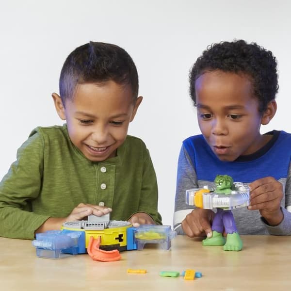 Play-Doh Hulk Crushes Everything, modelllera set med Hulk-figur, från 4 år, Marvel