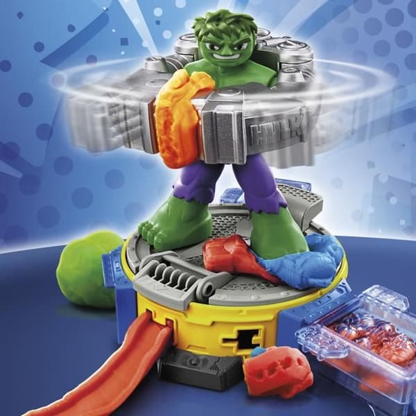 Play-Doh Hulk Crushes Everything, modelllera set med Hulk-figur, från 4 år, Marvel