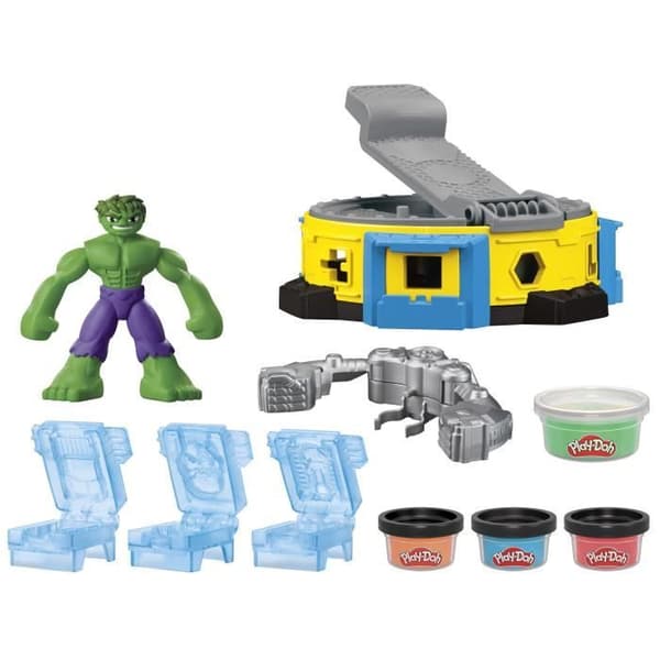 Play-Doh Hulk Crushes Everything, modelllera set med Hulk-figur, från 4 år, Marvel