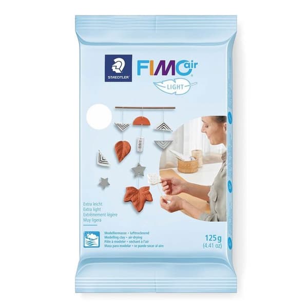 Modellera - FIMO - luft LIGHT - Lufttorkande - Vit - 125 g