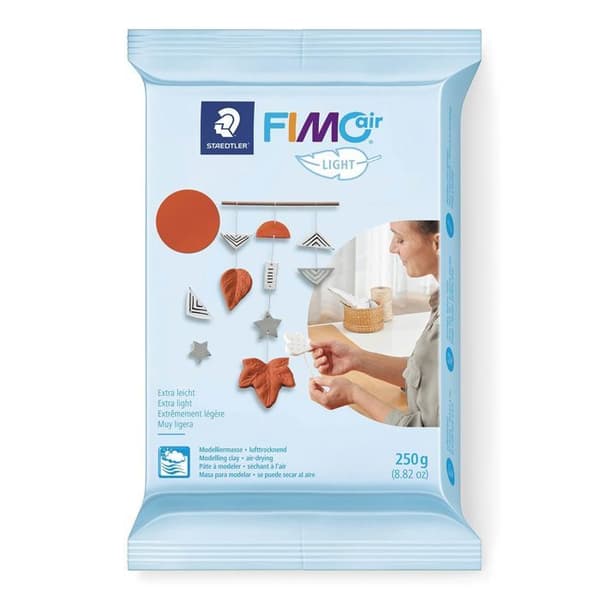 2 Fimo Air Light polymerleror 250 g Vit + Terrakotta